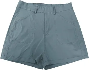Pull On Shorts Women Elastic Waist Stretchy Casual Summer Athletic Denim Bermuda Shorts High Waisted Chino Shorts