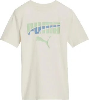 PUMA Boys' Short Sleeve Cotton Graphic T-Shirt, Crewneck