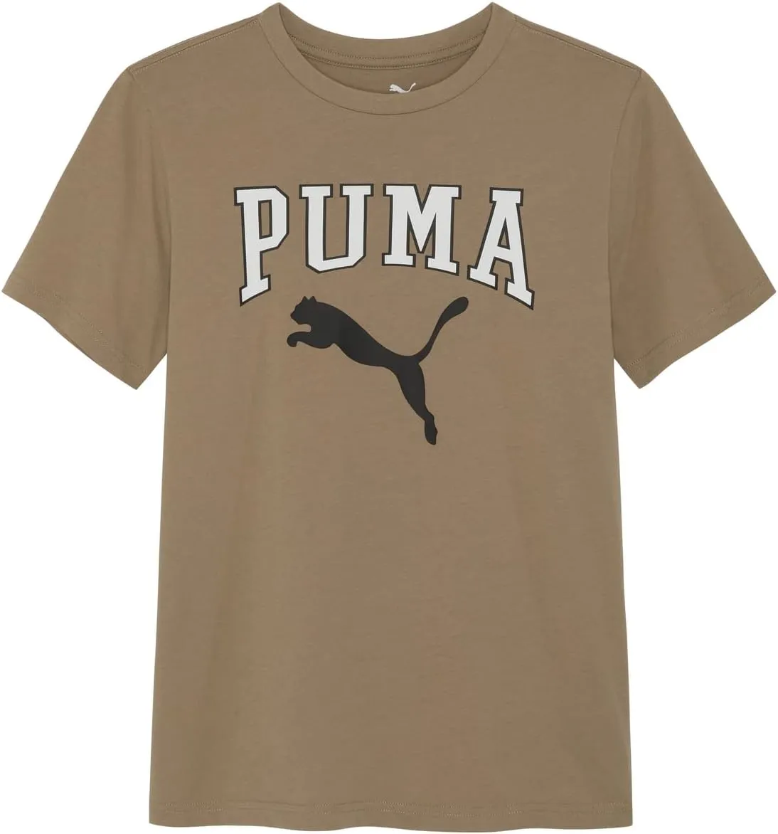 Puma Boys' Short Sleeve Cotton Graphic T-Shirt, Crewneck