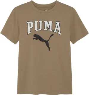 Puma Boys' Short Sleeve Cotton Graphic T-Shirt, Crewneck