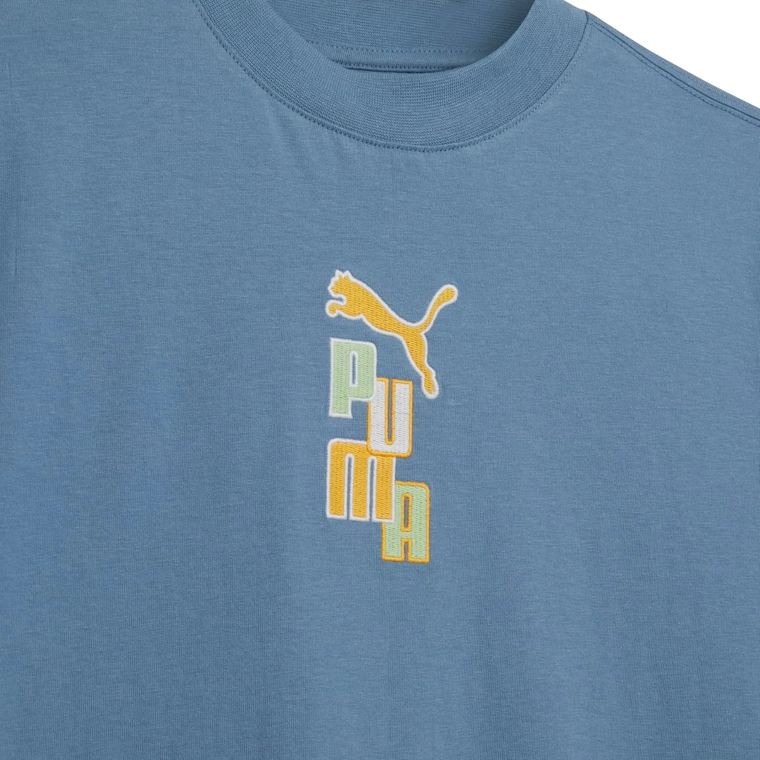 PUMA Boys' Short Sleeve Cotton Graphic T-Shirt, Crewneck
