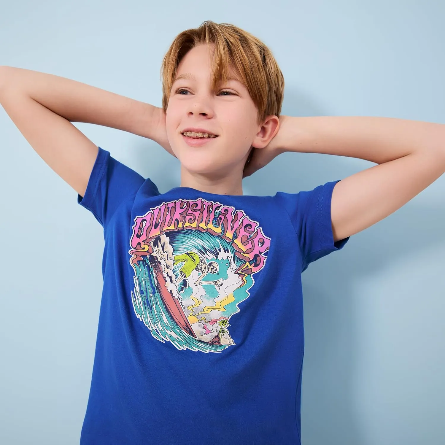 Quiksilver Boys' Short Sleeve Logo Graphic T-Shirt