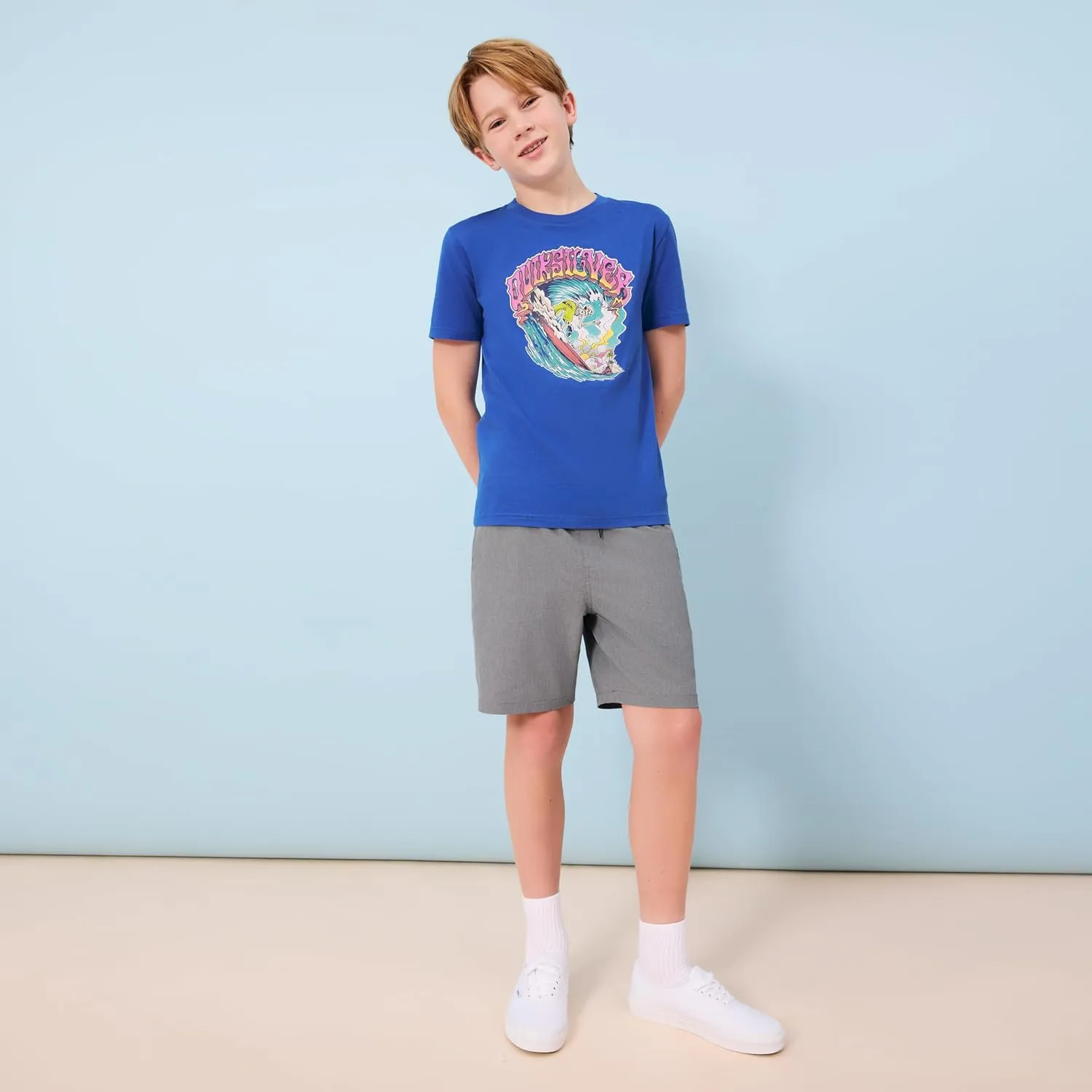 Quiksilver Boys' Short Sleeve Logo Graphic T-Shirt