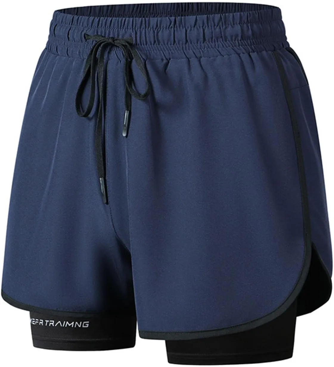 Running Basketball Hiking Shorts Breathable Quick-Dry Shorts with Compression Linen Elastic Drawstring Waist Pants