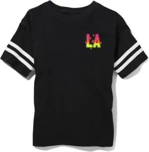 Sugar & Jade Girls' Teen Short Sleeve Oversized Graphic T-Shirt