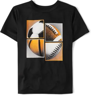 The Children's Place Boys' Active Performance Short Sleeve T-Shirt