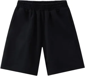 T.H.L.S Kids Boys Girls Cotton Shorts for Summer Casual Athletic Running Jogger with Side Pockets