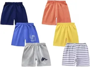 Toddler Shorts for Baby Boy Cotton Athletic Shorts-Boys Track Short Pants Multipack