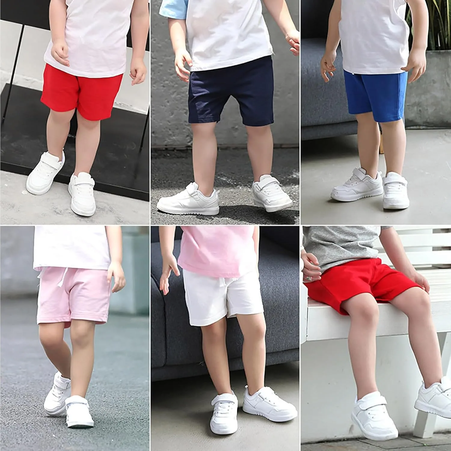 Toddler Shorts for Baby Boy Girl Cotton Athletic Shorts-Boys Track Short Pants Multitrack Short Pants Summer Clothes