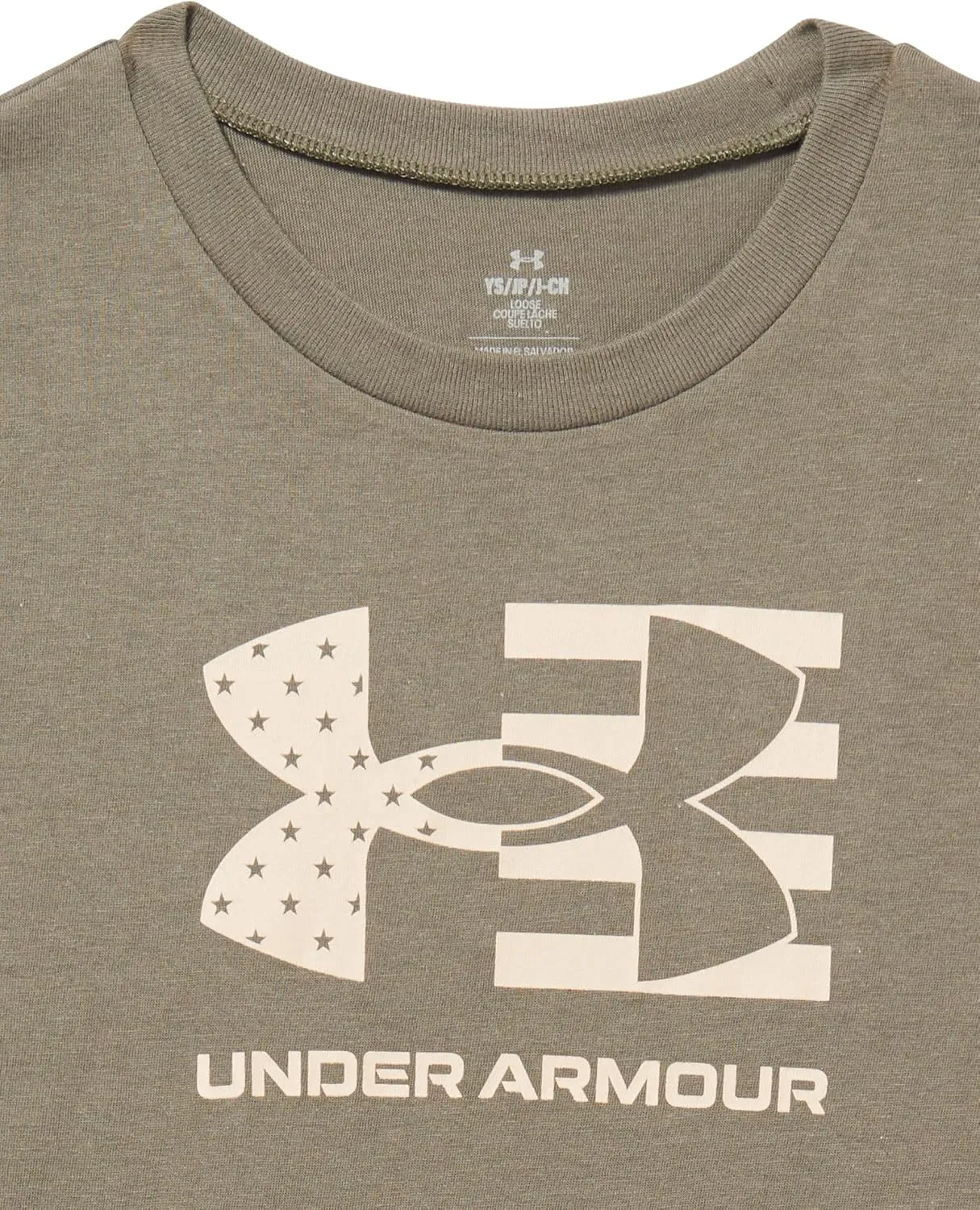 Under Armour Boys' Freedom Chest Flag Short Sleeve T Shirt
