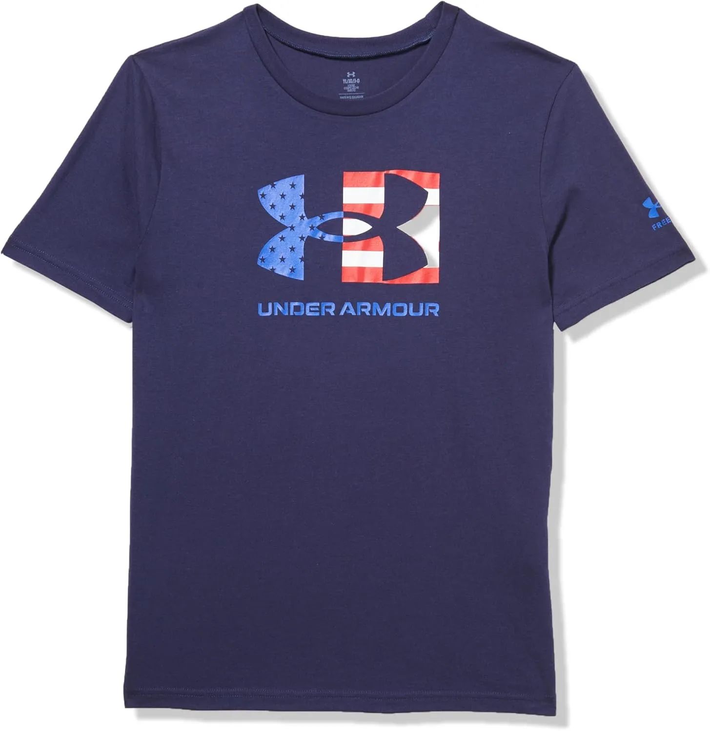 Under Armour Boys' Freedom Chest Flag Short Sleeve T Shirt