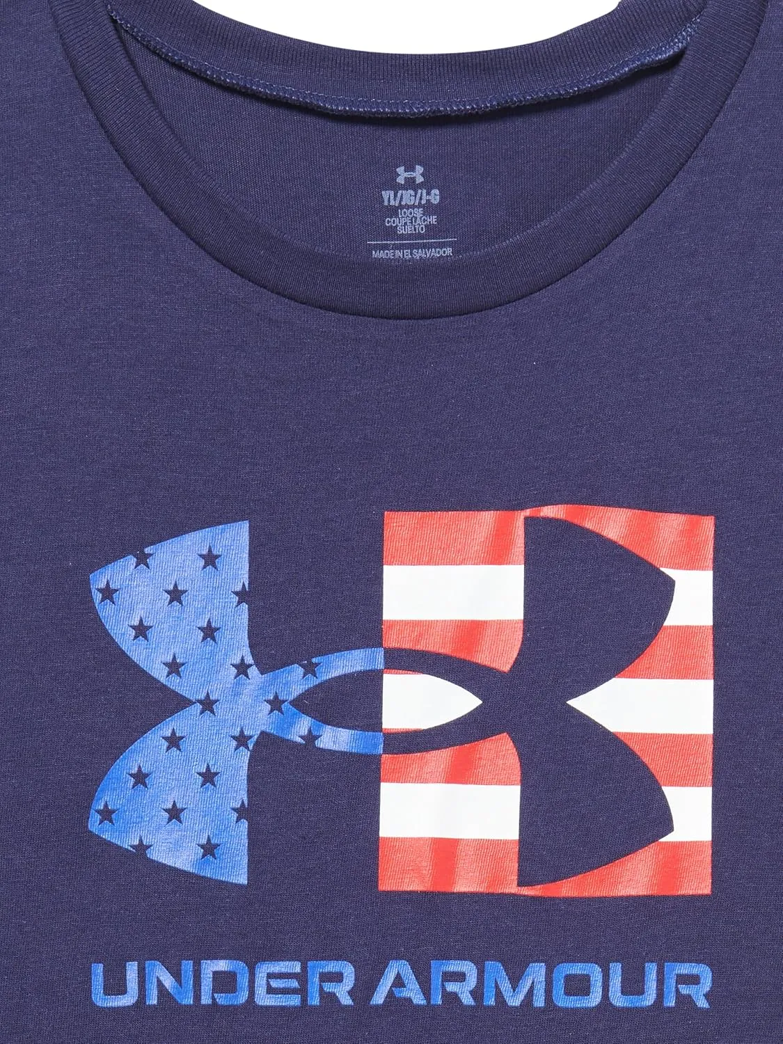 Under Armour Boys' Freedom Chest Flag Short Sleeve T Shirt