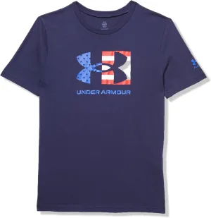 Under Armour Boys' Freedom Chest Flag Short Sleeve T Shirt