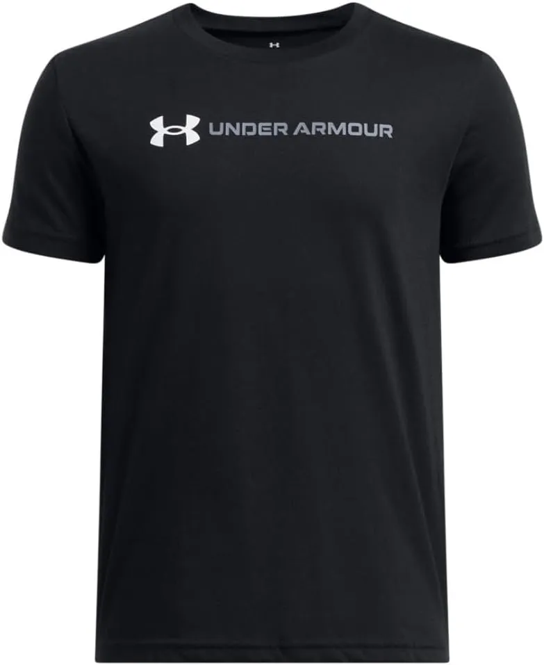 Under Armour Boys' Logo Wordmark Short Sleeve T Shirt