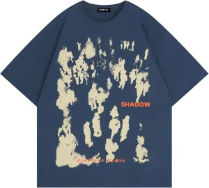 Vamtac Mens Oversized Graphic Tees Y2k Vintage Graffiti Tie Dye Short Sleeve Streetwear Summer Tops Tshirt Unisex