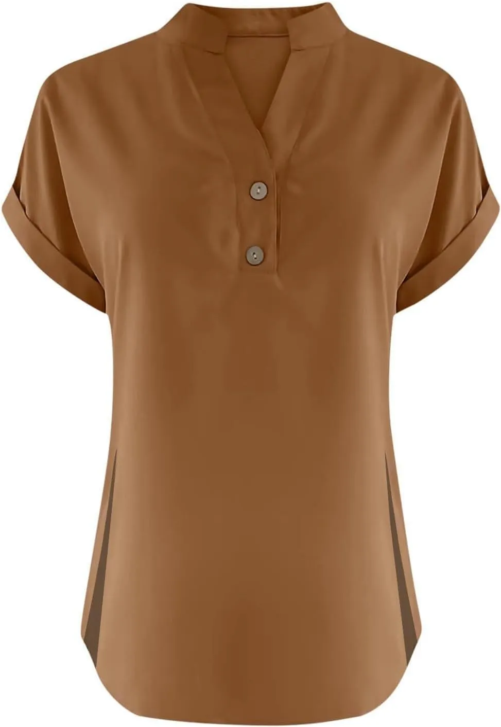 Walking Trendy Short Sleeve Top Female Plus Size Summers Solid Color T Shirt Loose