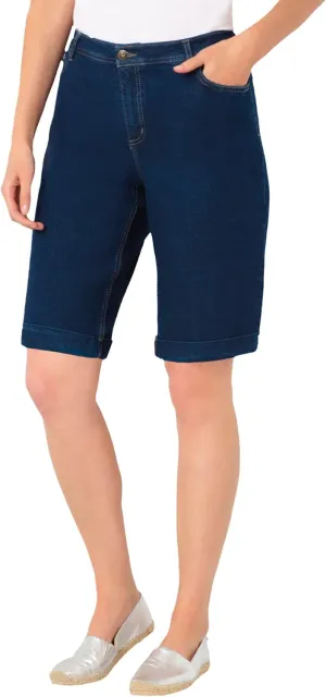 Woman Within Women's Plus Size Stretch Denim Jean Bermuda Short