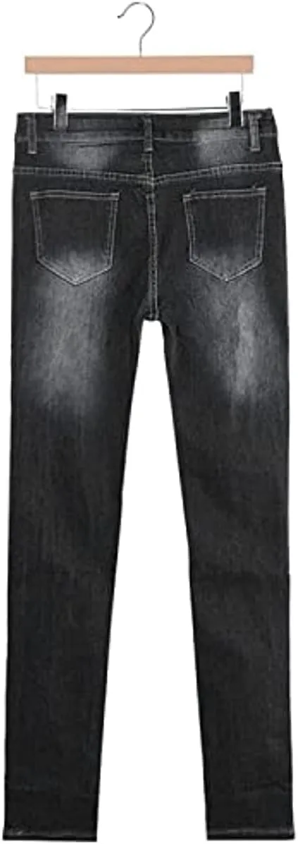 Women's High Waisted Butt Lift Ripped Stretch Jeans Distressed Skinny Denim Pants Slim Fit High Rise Trousers