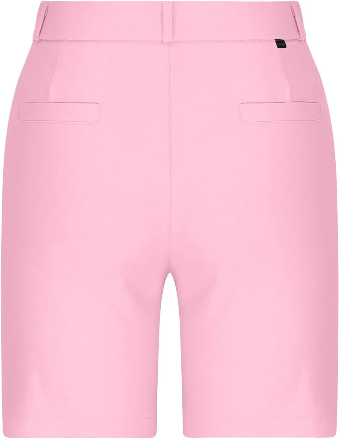 Women's Mid Rise Slim Fit Chino Bermuda Shorts Ultra Lux Comfort Walking Super Comfy Business Casual Pants