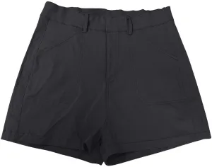 Womens Pull On Shorts Stretchy High Waisted Denim Bermuda Shorts Summer Wide Leg Dressy Casual Stretch Twill Shorts