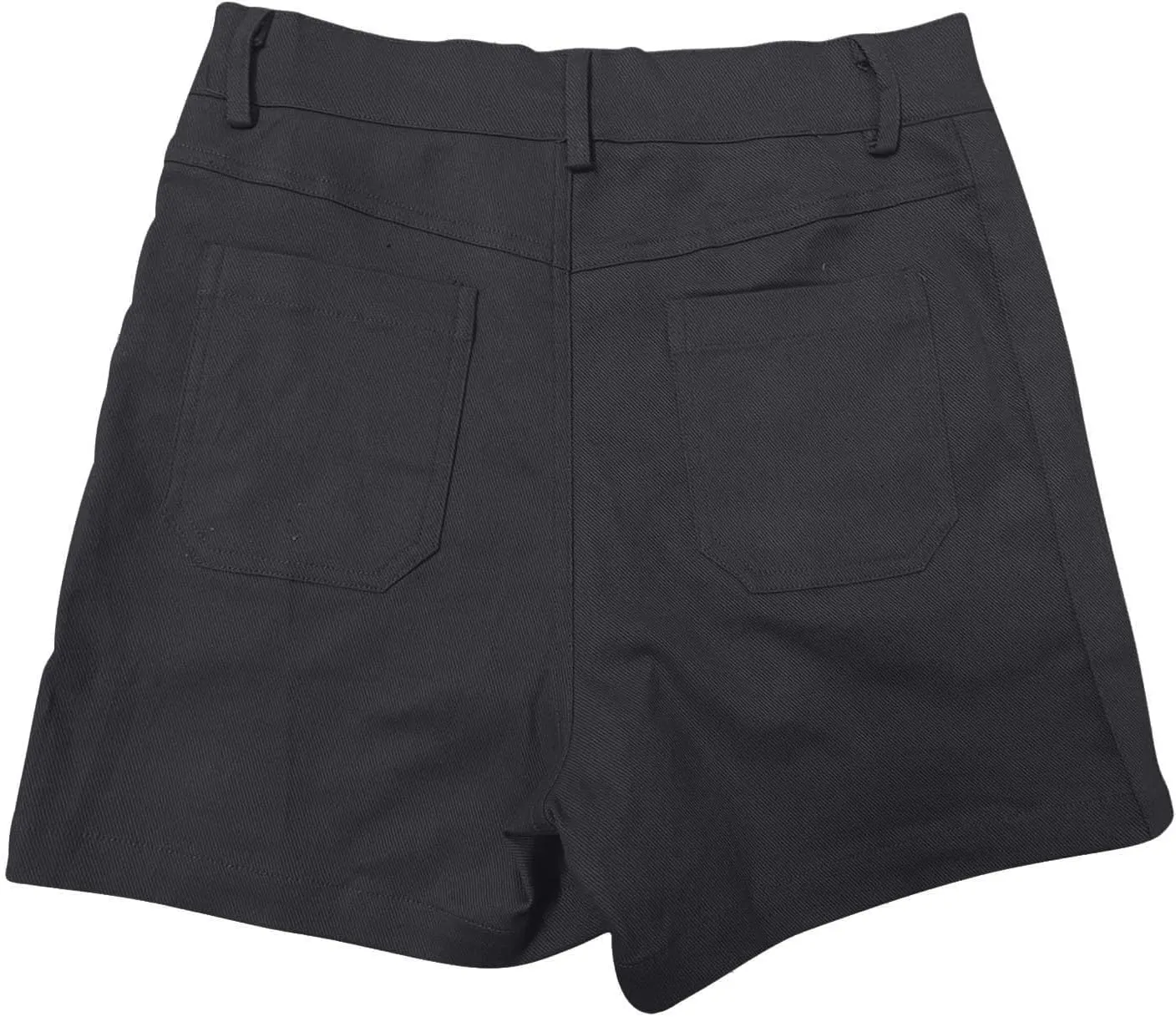 Womens Pull On Shorts Stretchy High Waisted Denim Bermuda Shorts Summer Wide Leg Dressy Casual Stretch Twill Shorts