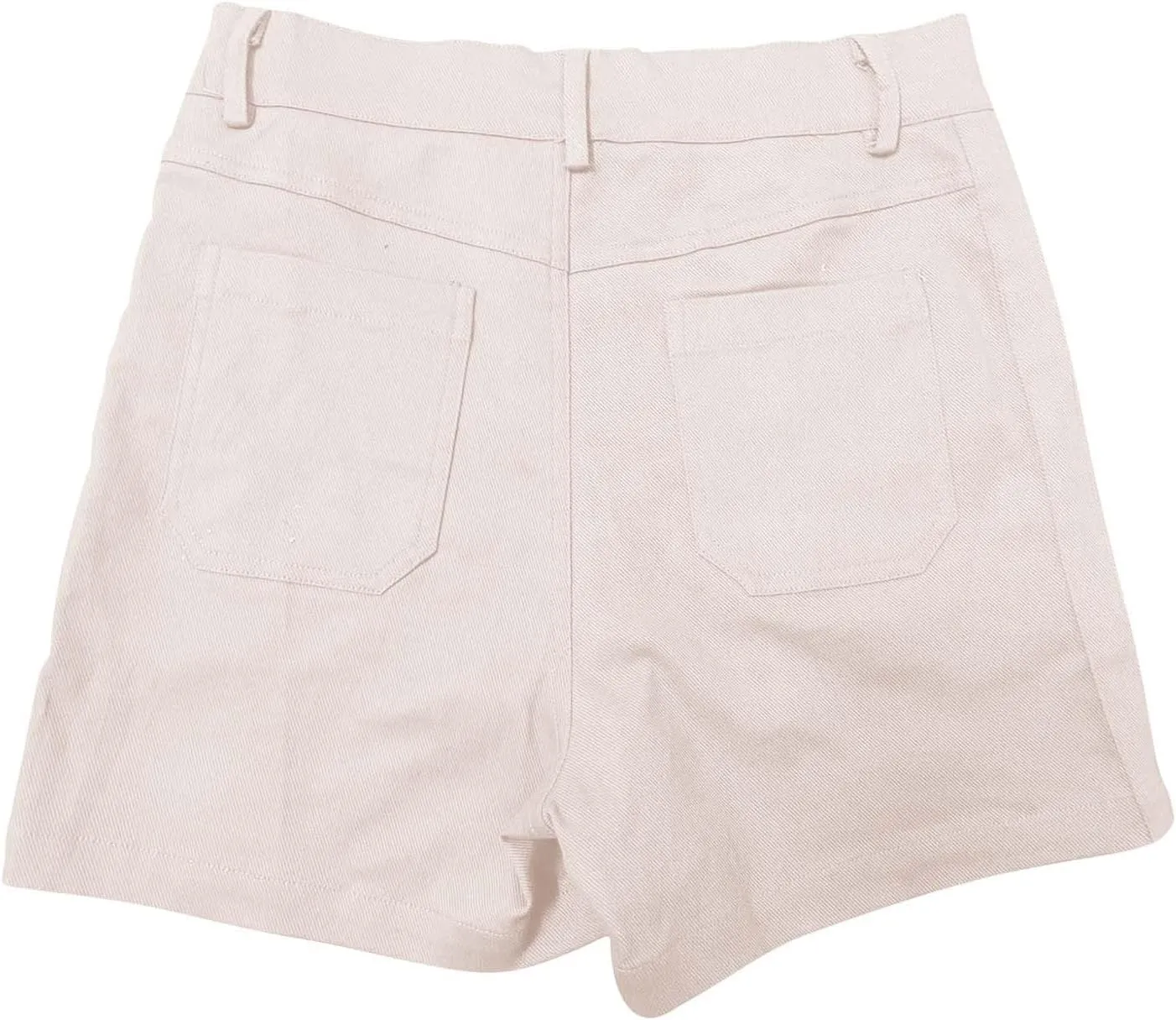 Womens Pull On Shorts Stretchy High Waisted Denim Bermuda Shorts Summer Wide Leg Dressy Casual Stretch Twill Shorts