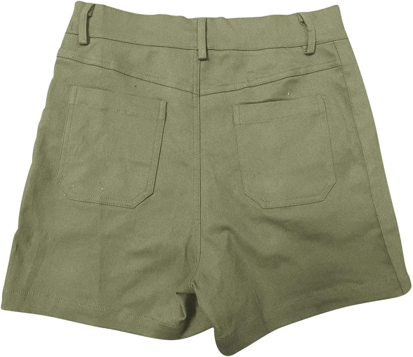 Womens Pull On Shorts Stretchy High Waisted Denim Bermuda Shorts Summer Wide Leg Dressy Casual Stretch Twill Shorts