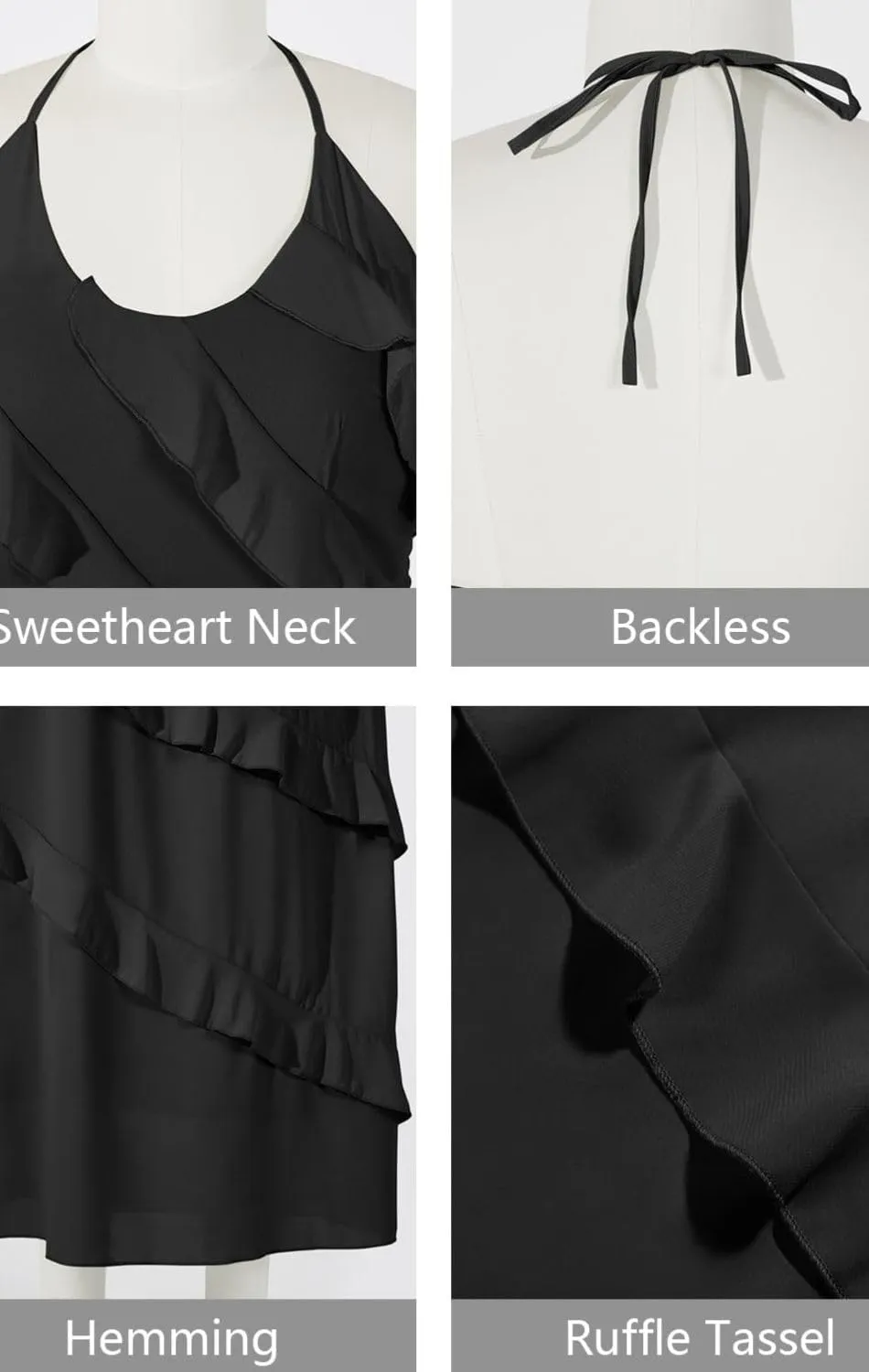 Women's Sexy Ruched High Waist Dress Bustier Chiffon Sundress One Shoulder Curvy Shift Dress