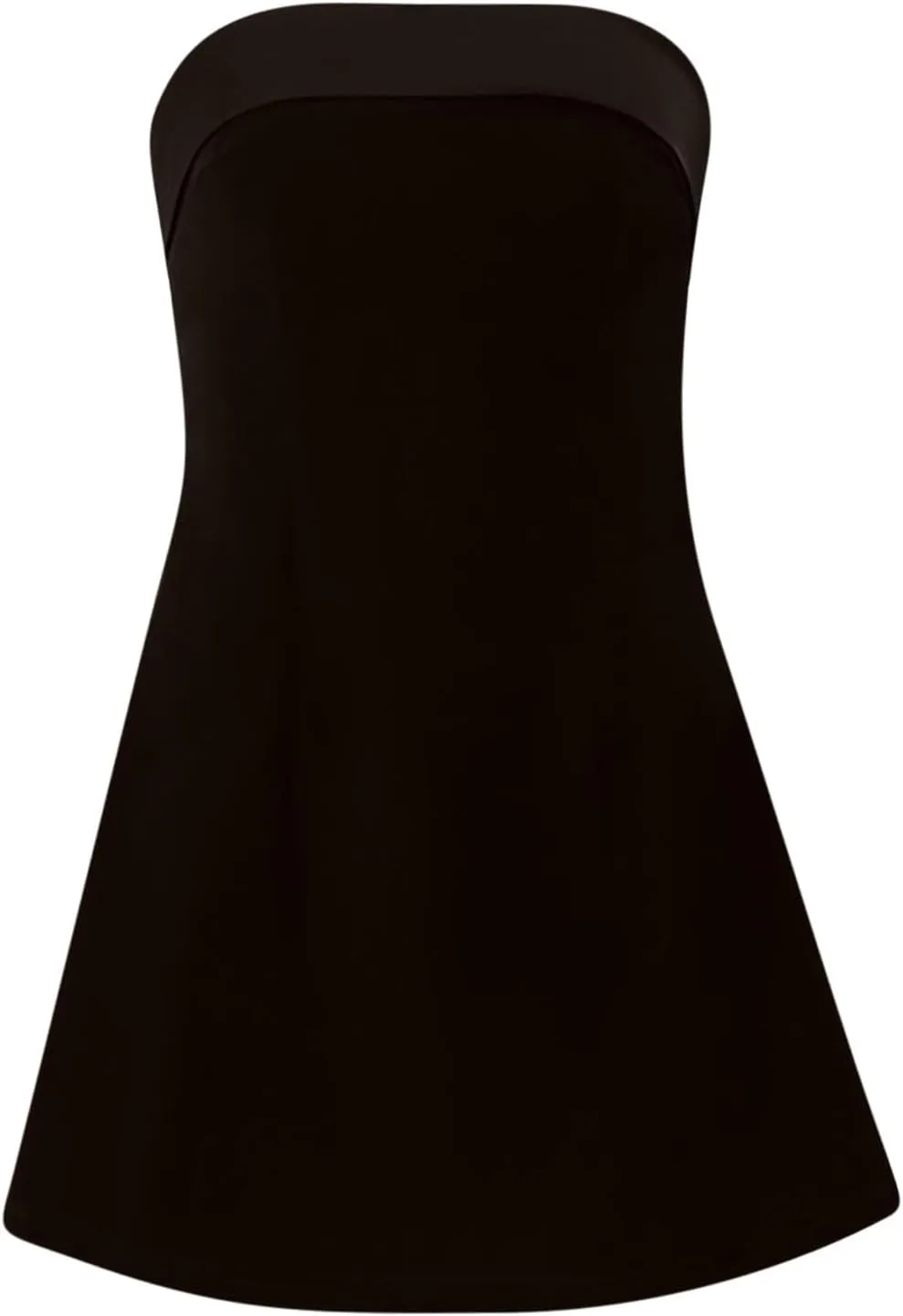 Women's Velvet Strapless Dress Sexy Off Shoulder Bodycon A-Line Mini Dress Evening Party Nightclub Tube Top Dress