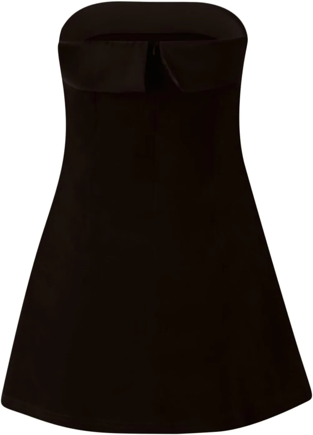 Women's Velvet Strapless Dress Sexy Off Shoulder Bodycon A-Line Mini Dress Evening Party Nightclub Tube Top Dress