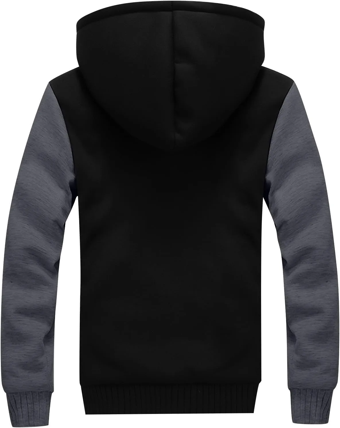 XIAXOGOOL Zipup Hoodie For Men Plus Size Fleece Jacket Heavyweight Sherpa Lined Hooded Sweatshirt Warm Thickened Winter Coat